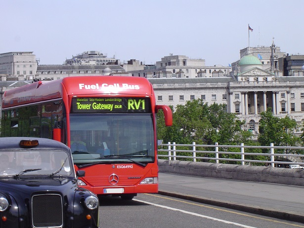London fuel cell bus and taxi