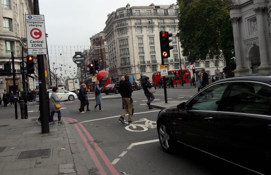 London Congestion Charging Straßenschild