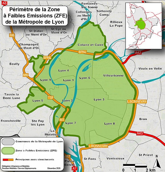 Umweltzonen in Frankreich